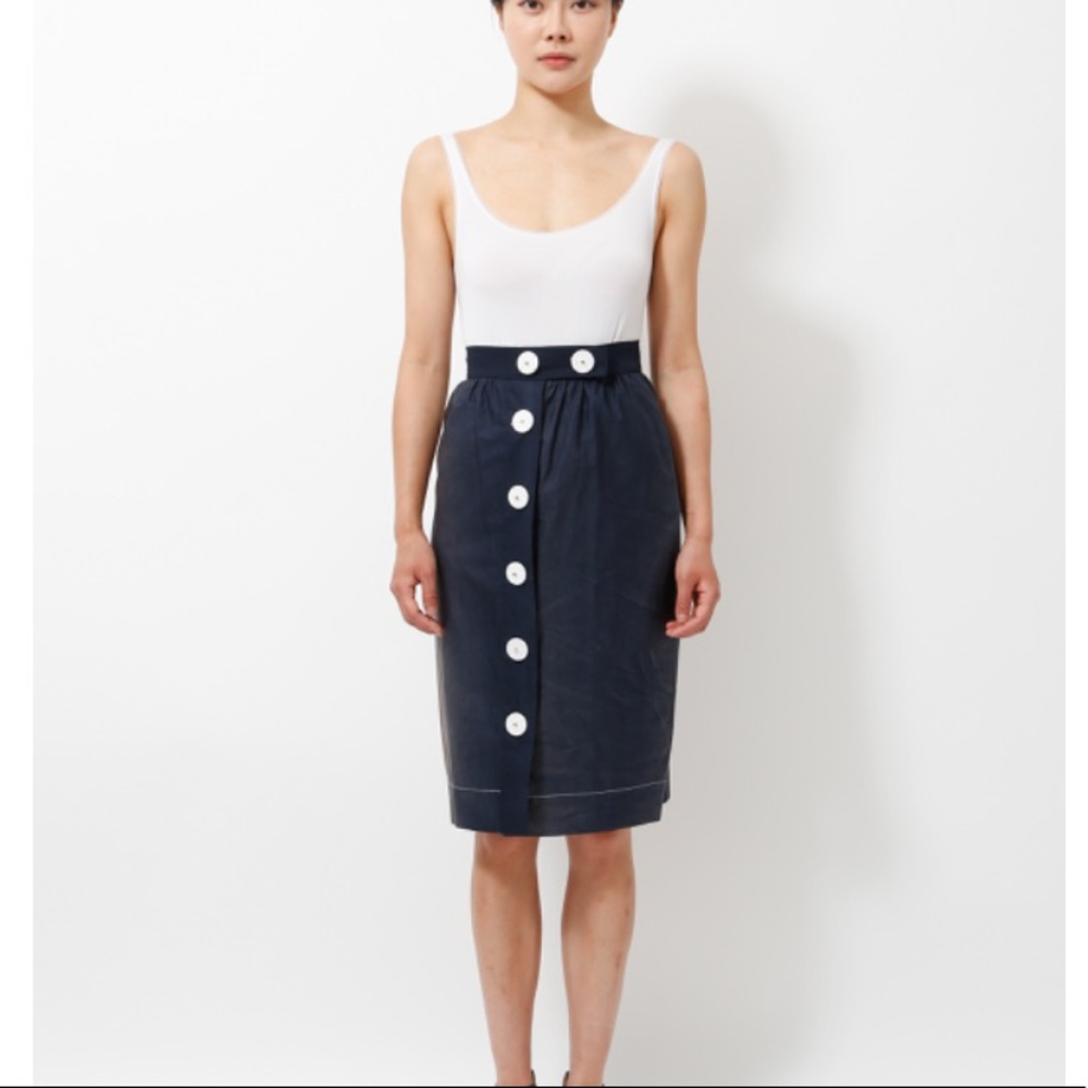 Prada Snap Button Ombré Skirt size 38 (0)